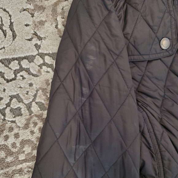 Burberry Black Quilted Jacket Size XS - Picture 7 of 7